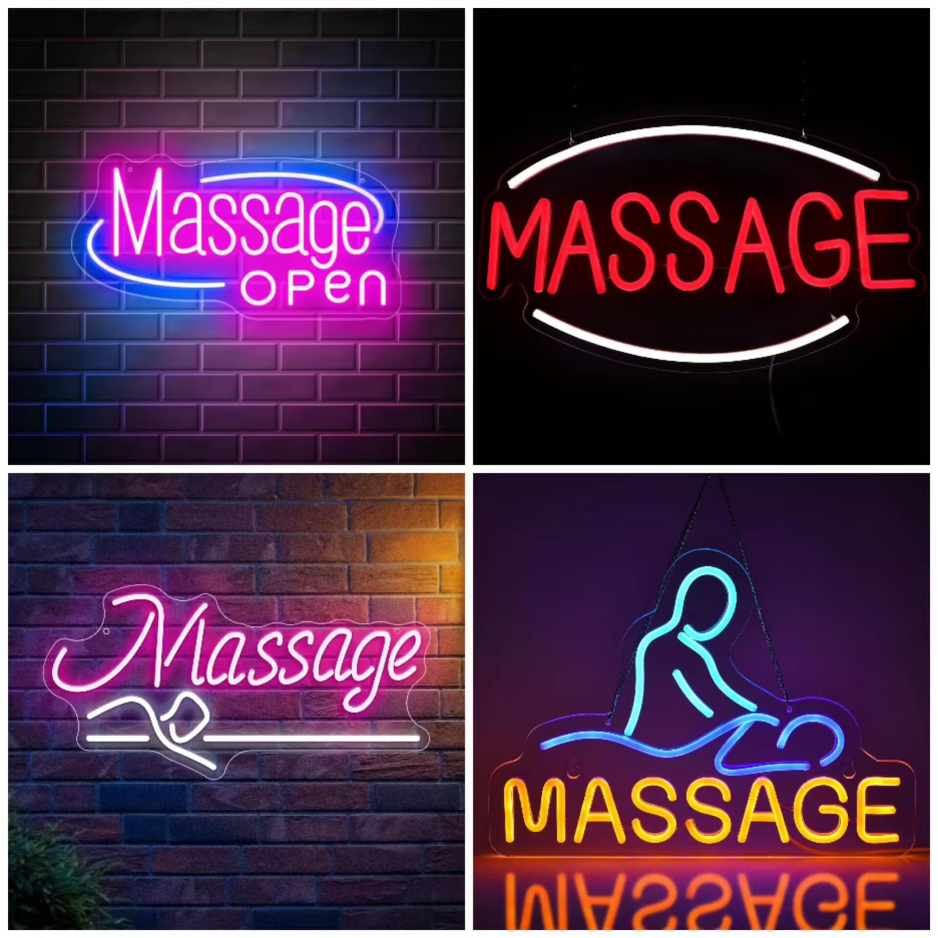 Massage Spa Open LED Neon Sign - Spa Wellness Hotel ulasan dan harga