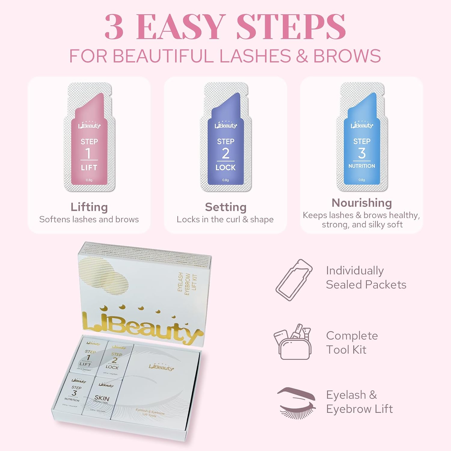 Libeauty Lash Lift & Brow Lami - Brow Lamination Kit ulasan dan harga