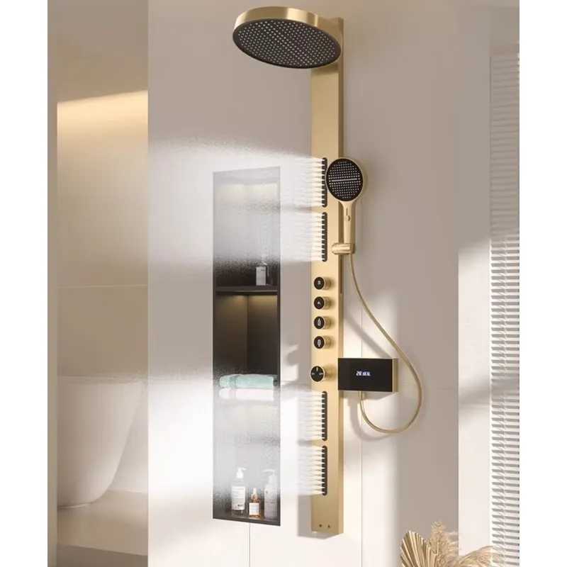 Brass Rainfall Shower Panel Se - Spa & Wellness Joule ulasan dan harga